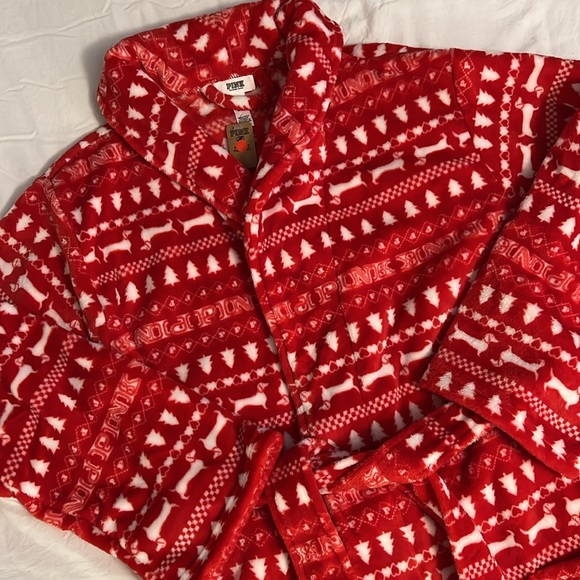 NWT PINK Fleece Robe - Picture 1 of 5